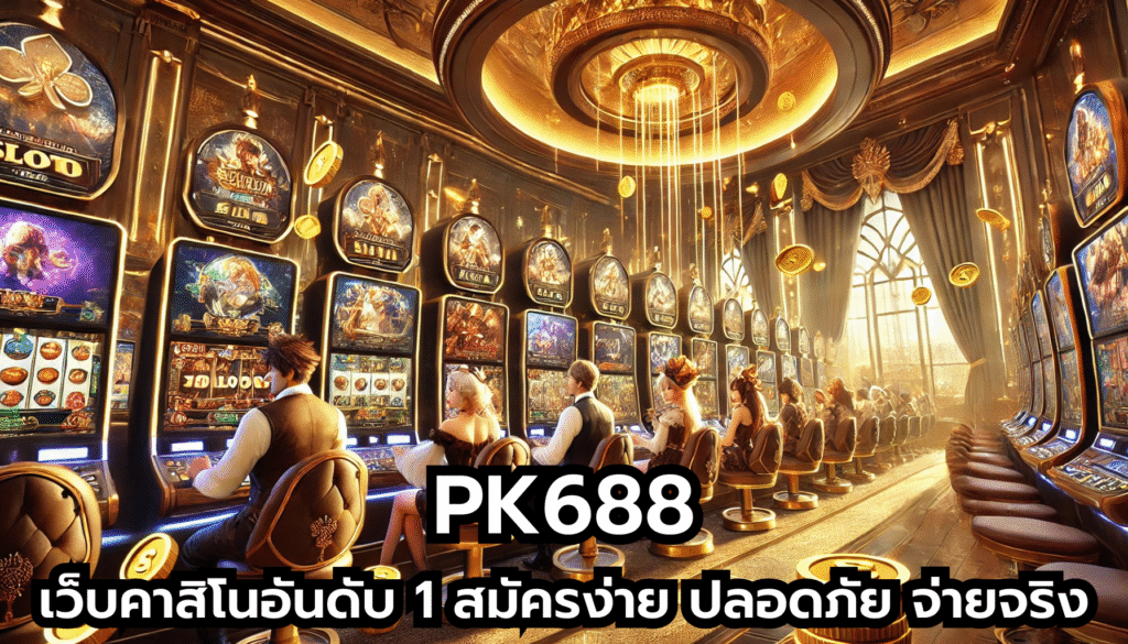 PK688 เว็บคาสิโนอันดับ 1 สมัครง่าย ปลอดภัย จ่ายจริง